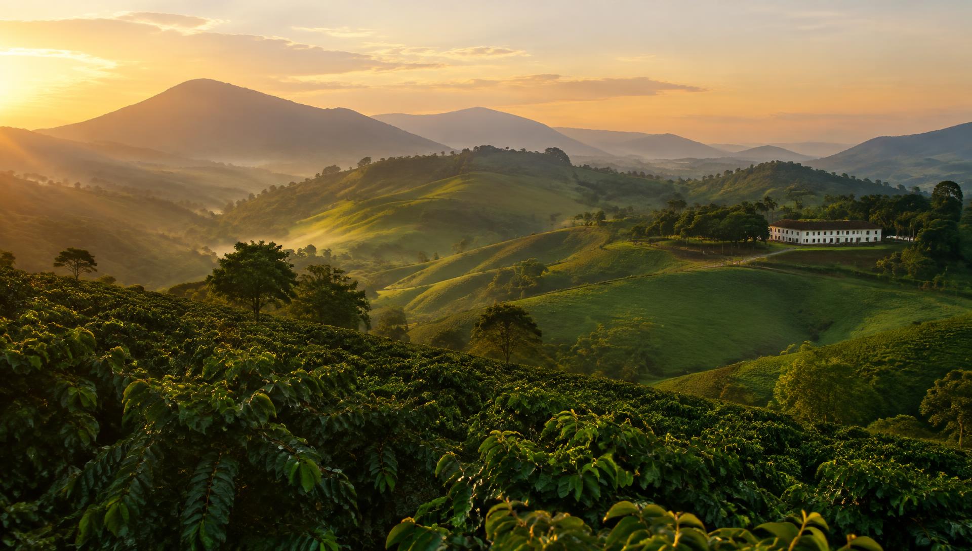 Paisagem do Vale do Café, região de Valença